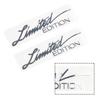 2x 3D Metall Auto Seite Kotflügel Aufkleber Hinten Stamm Emblem Abzeichen Aufkleber Metall Limited Edition Logo Aufkleber Decals Motorrad Dekor