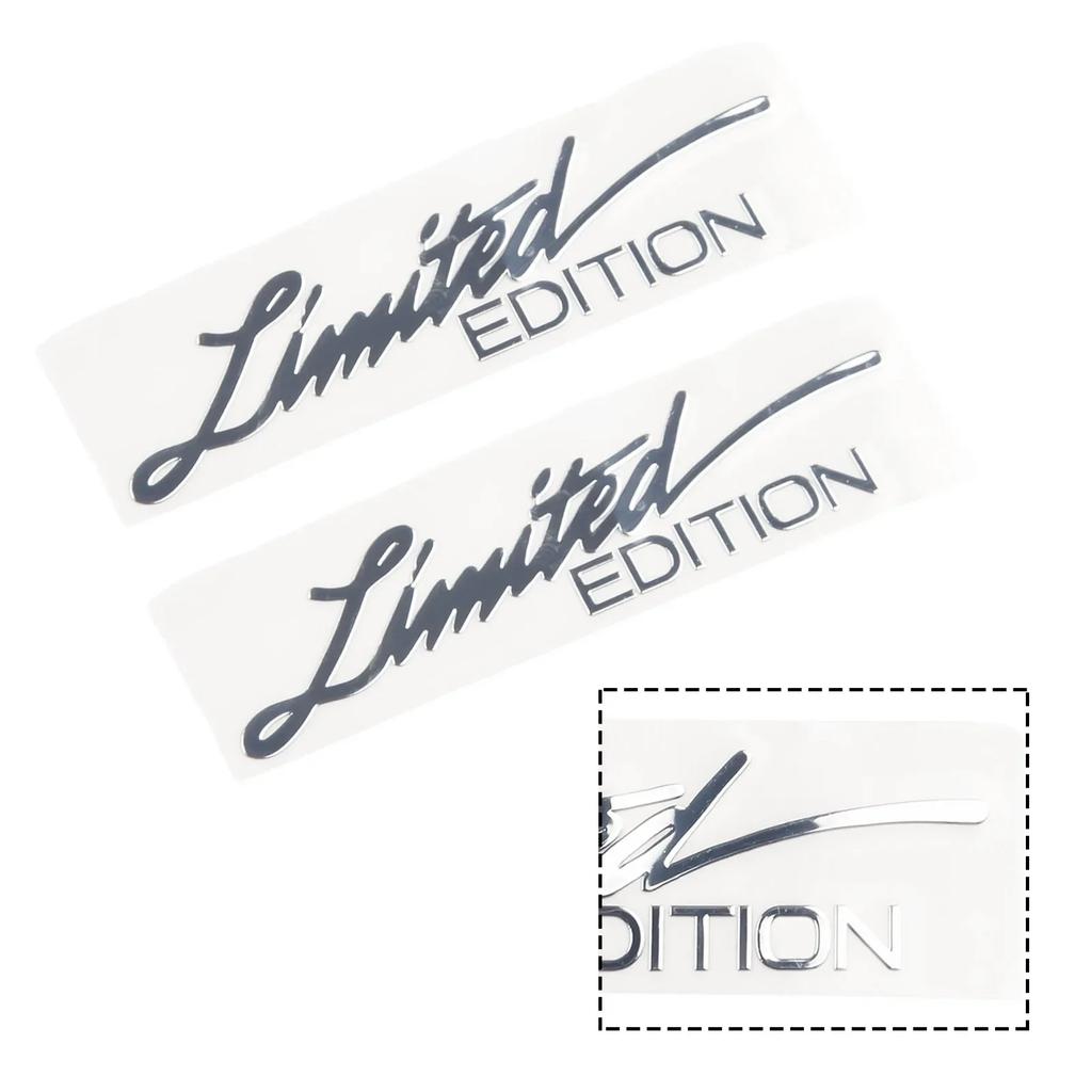 2x 3D kovové samolepky na boční blatníky auta, emblém na zadním kufru, odznak, kovová limitovaná edice, logo, samolepky, dekorace pro motocykly