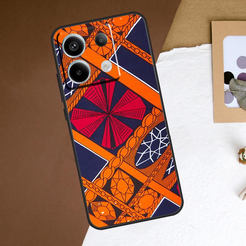 African Style Fabric Print Case For Xiaomi Redmi Note 13 Pro Plus Note 12 11 9 10 11S 10S 12S Redmi 13C 10C 12C Cover