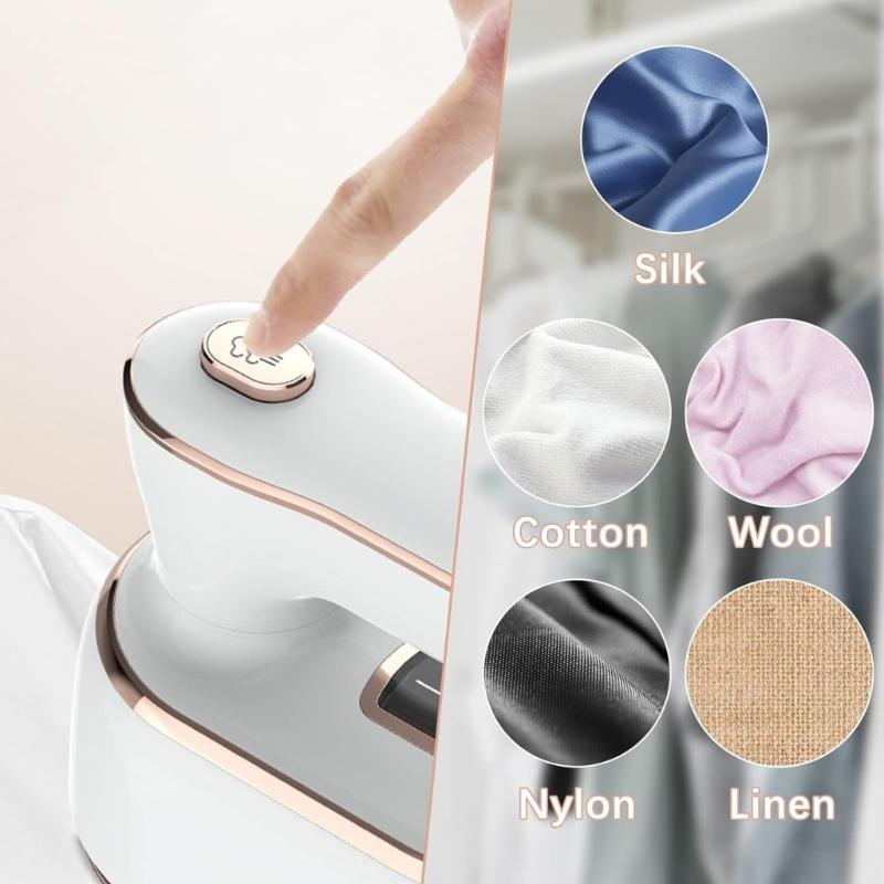 Handy Foldable Ironing MachineDevice Portable Garment Steamer Handheld Iron for Quick Fabric Steam RefreshsClothes 100ml
