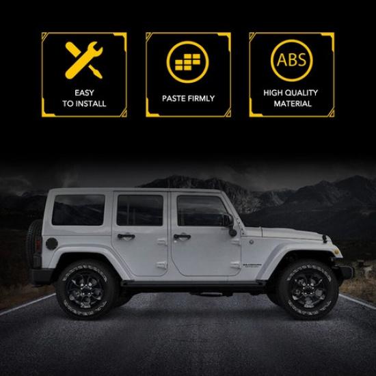 Water Rain Gutter for Extension Jeep 2007-2018 Wrangler Drip JK Rail Accessories