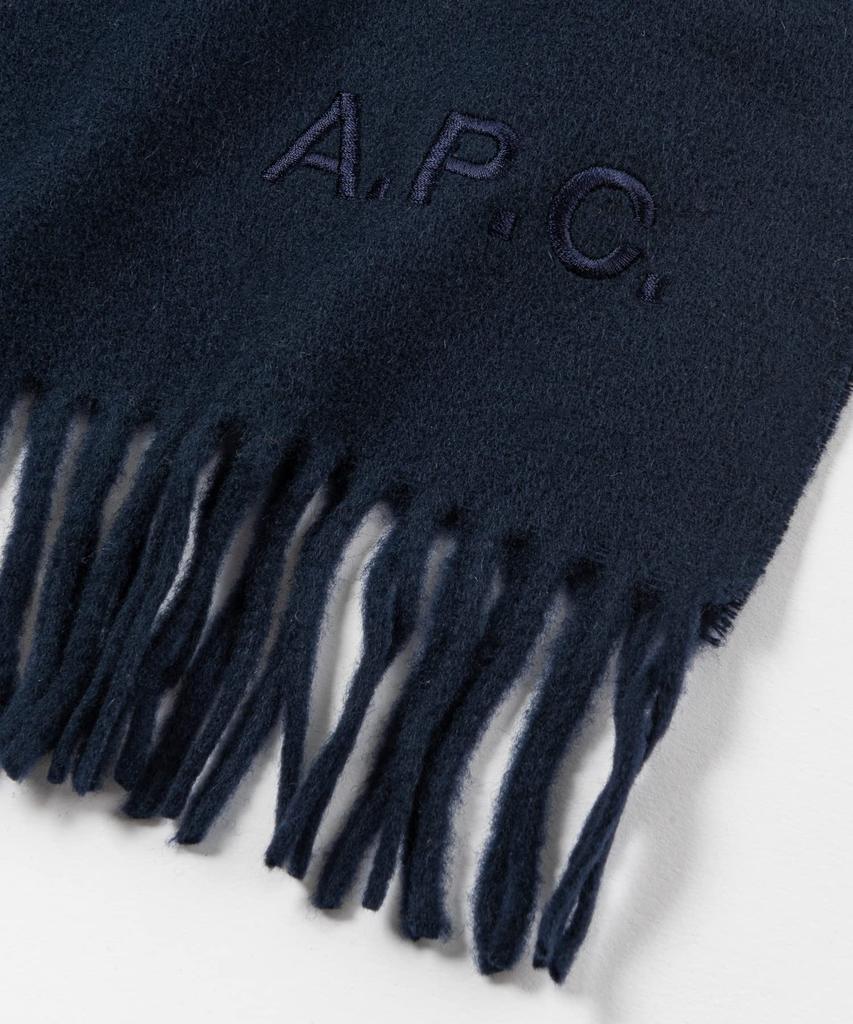 ECHARPE ALIX BRODEE DARK NAVY One Size A.P.C. WOAFE-M15170 Scarf, [Used]
