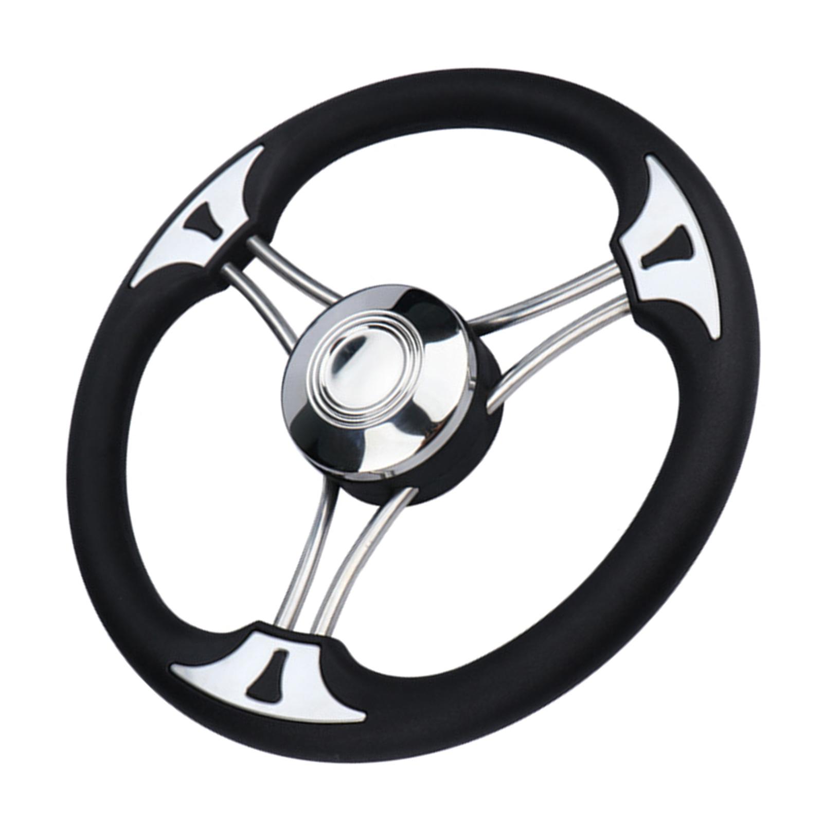 

13.5inch Universal Stainless Steel Steering Wheel Without Knob Replacement Marine Accessories Boat Steering Wheel 1