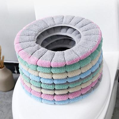 Sedile WC morbido da bagno Closestool Fodera per cuscino lavabile con tappetino caldoX1