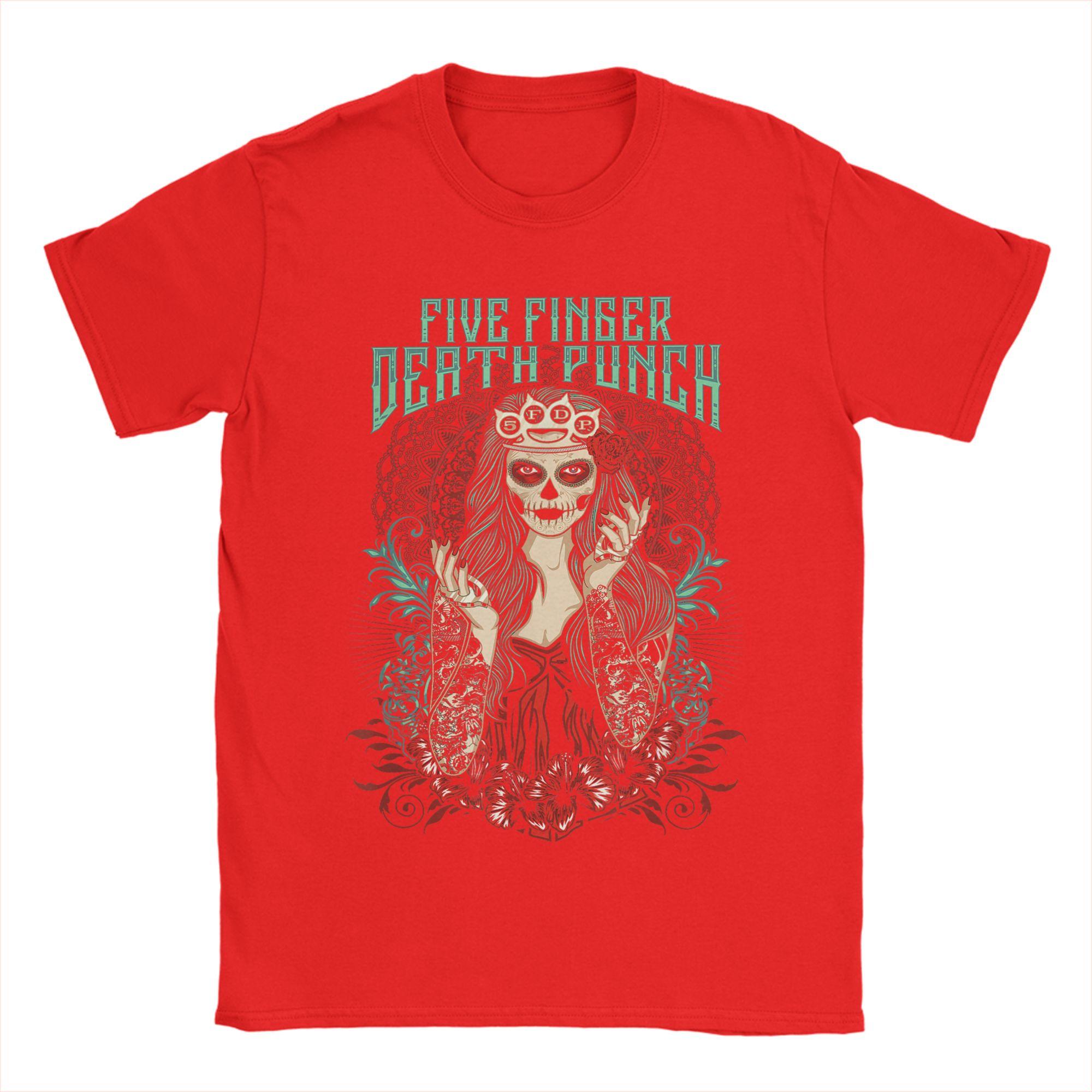 

5FDP Lady Muerte Cotton T Shirt For Men Summer Streetwear TShirts Comfortable Harajuku Tee Shirt Plus Size Hot Sale Clothes S