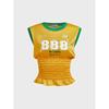 Y2K Retro Graphic Print Slim Fit Sleeveless T-Shirt Women Streetwear