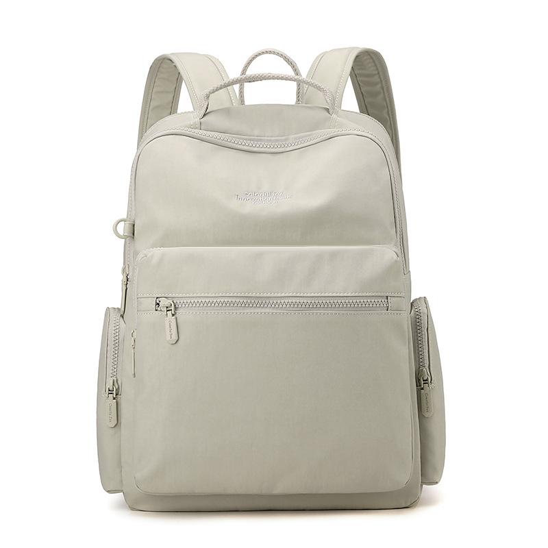 Simple Backpack Nylon Female High School Student Schoolbag Commuter Travel Bag Lightweight Travel Backpack