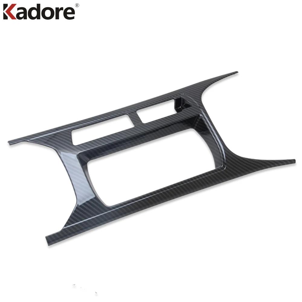 Car Center Console Water Cup Holder Frame Cover Trim For Volkswagen VW T-Roc TROC 2017-  2024 Matte Interior Accessories