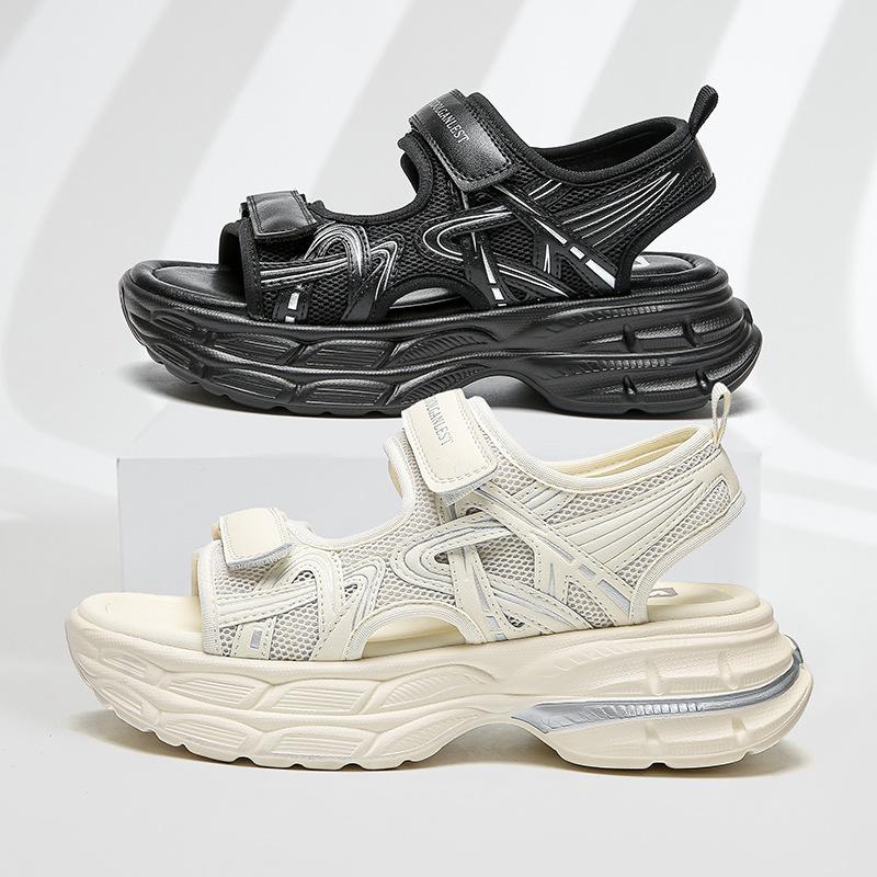 2025 New Women's Sandals Women's Fashion Sports Sandals Velcro Premium Platform Summer Women's Shoes