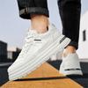 Warrior Thick Sole Height Increasing Trendy Versatile Fashion Casual Daily Commuting Supportive Durable Skate Shoes Men sneaker Beige WBN(JS)-343201