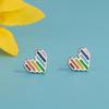Korean Style Fashion Dripping Oil Geometric Shape Earrings Jewelry For Women