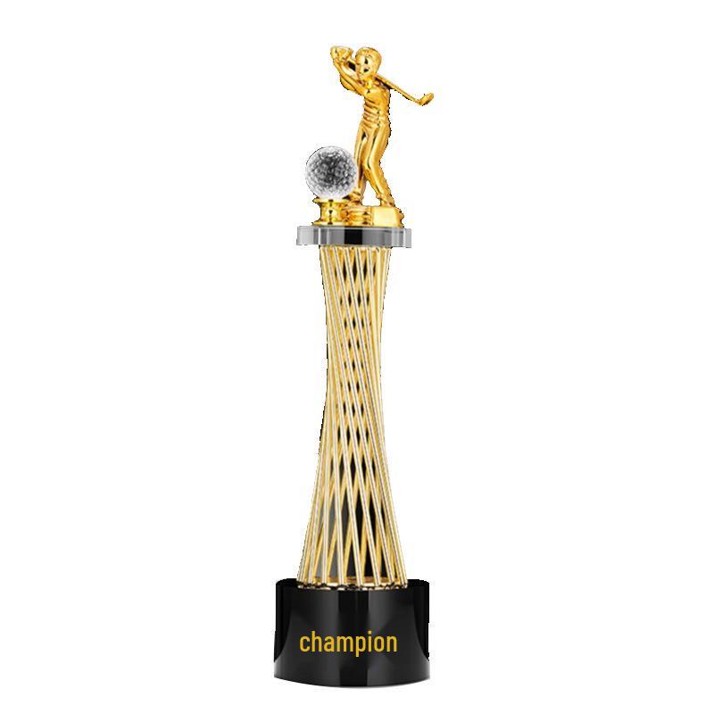 High-End Hole-in-One Golf Trophy: Metal Medal Award for Sports Events