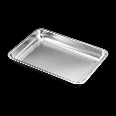 NHZHIW 304 Stainless Steel Rectangular Serving Tray