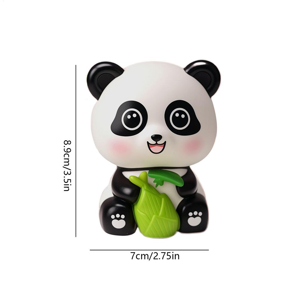 Panda Bobblehead Dashboard Decorations Cute Car Dashboard Panda Solar Powered Bobble Head Decorations  Auto Interior Ornaments