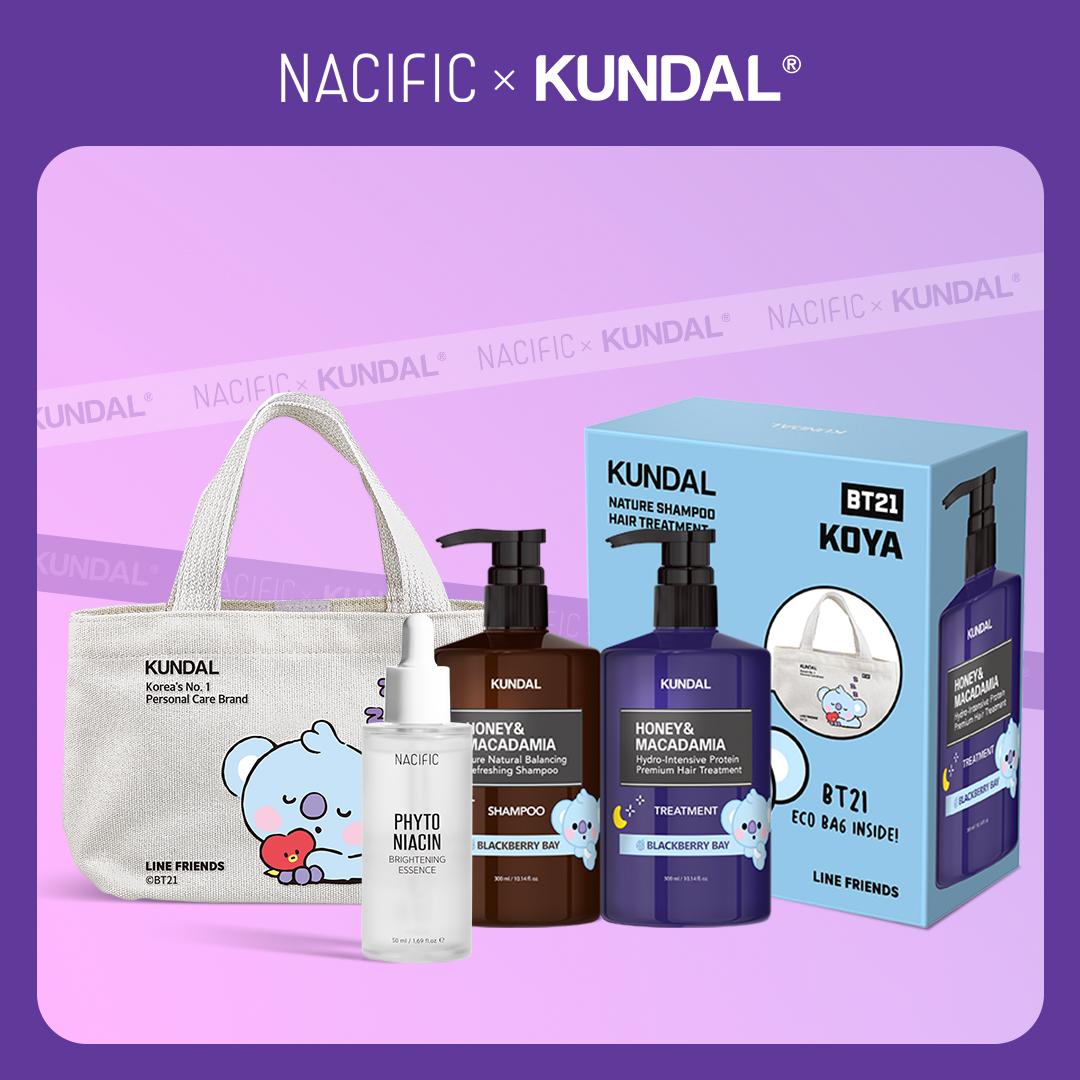 

[NACIFIC x KUNDAL] Набор для волос Kundal Blackberry Bay + мини-сумка KOYA + осветляющая эссенция + подарок