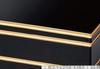 Jubako Arakura Black with Gold x x Made in Japan J-kitchens Two-Tiered (9.5-inch) Style, Rim, 28.5cm 28.5cm 14.5cm,