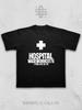T-Shirt with y2k Waseworm Archive 2076 Hospital Print