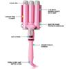 LCD-Lockenstab, professioneller Keramik-Lockenwickler, 3-Lauf-Lockenwickler, Haarwellen-Mode-Styling-Tools