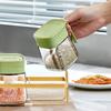 Flip Design Glass Seasoning Jar Safety Seasoning Storage Box Kitchen Seasoning Box  Household