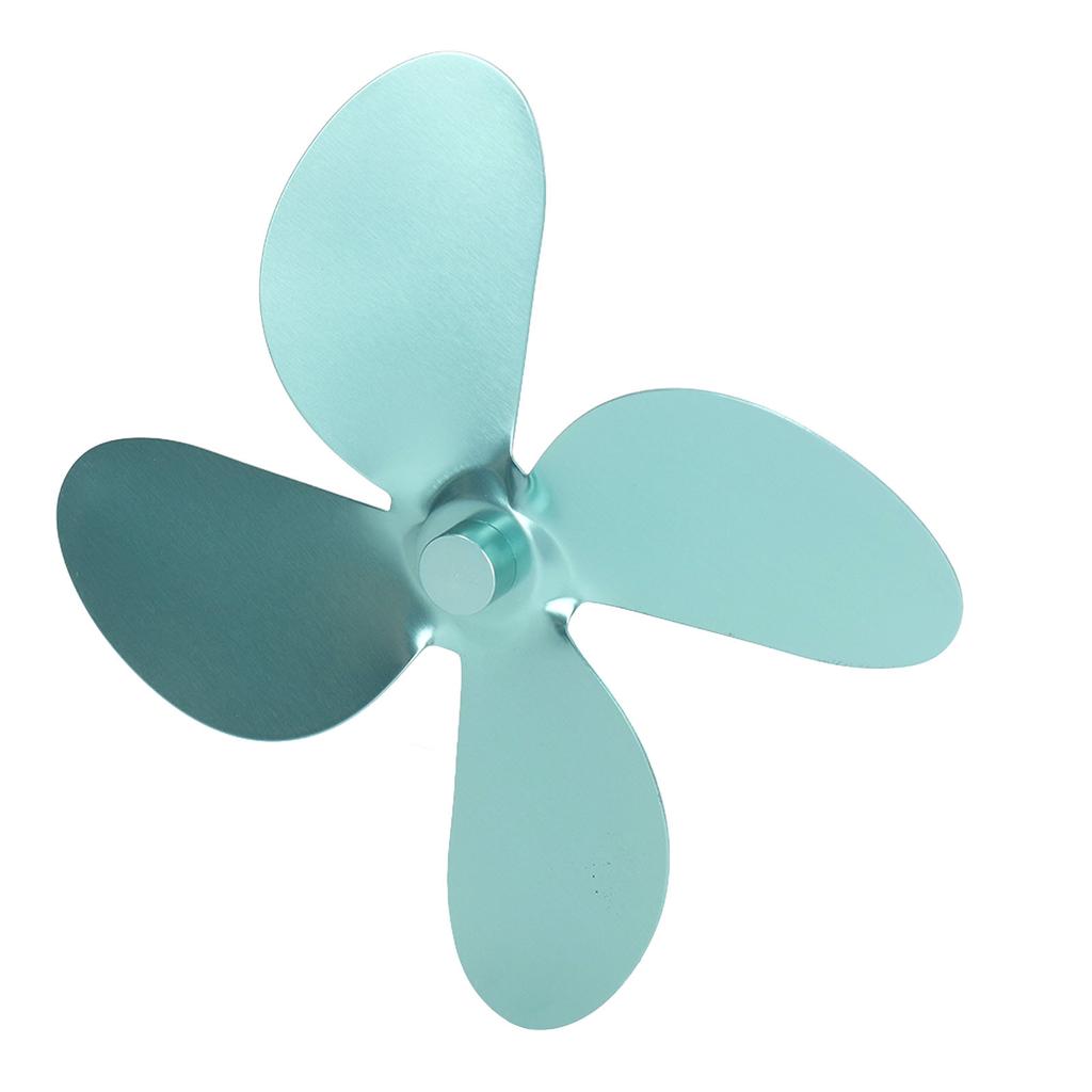 Fireplace Fan Blade 4 Blades Aluminium Alloy Christmas Style Wood Stove Accessories