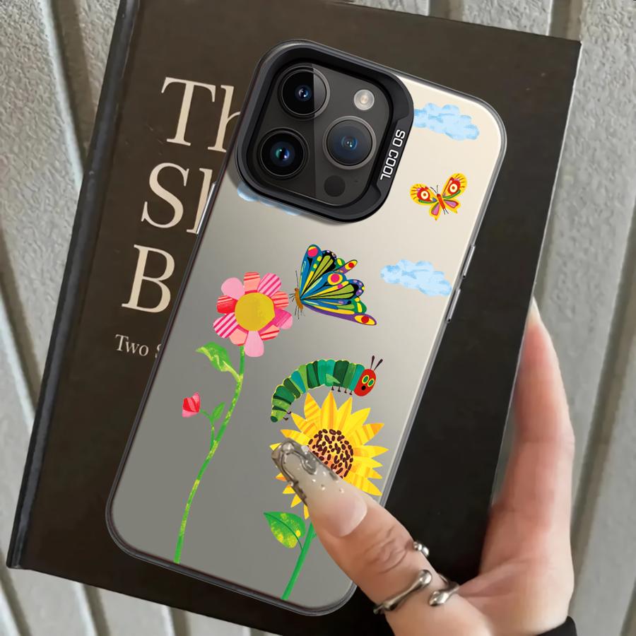 

Cartoon Duck Flower Back Phone Cover Case for iPhone 17 Pro Max XS 12 XR 14 Air 13 Pro 11 16 15 Plus iPhone 16