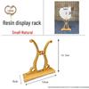 Chinese Bamboo Wood Fan Stand: Ancient-Style Round Fan Holder for Bridal or Palace Fans