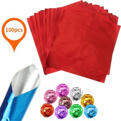 Süßigkeiten Dekoration Backen Vergoldete Blechdose Lebensmittel Aluminiumfolie Verpackungspapier Süßigkeiten Schokolade Verpackungspapier
