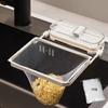 YonTens Drainer Net for Sinks, Triangular Corner Rack, Draining Net with Suction Cups for Improved Fixation, Leftover Drainage Rack, Garbage Storage R