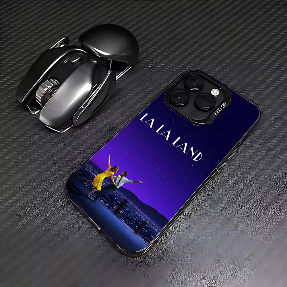 La-La Film L-Land Colorful Silver Back Phone Case For IPhone 17 16 15 14 13 12 11 Plus Pro Max Plus