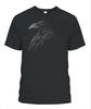 Mystical Black Raven Illustration Crow Artwork T-Shirt S-5XL