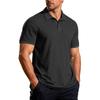 Men's Golf Shirt Casual Sports V Neck Ribbed Collar Short Sleeve Fashion Casual Color Plain Spring & Summer Regular Fit