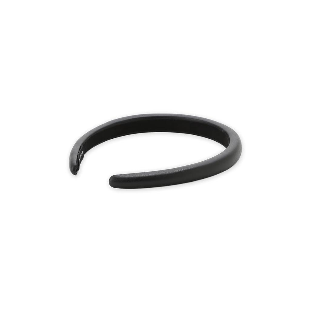 Mila Owen Kunstleder Stirnband Schwarz Erwachsenen Haar Accessoire