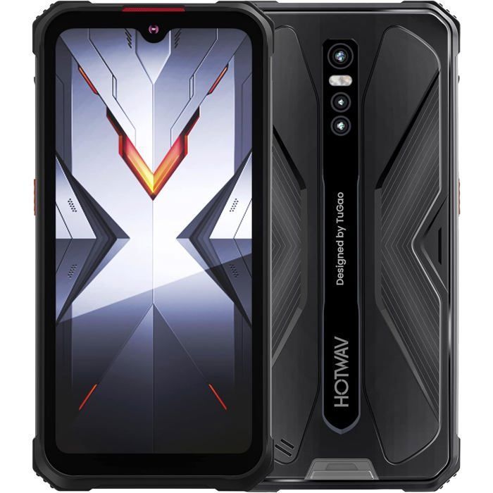 Smartphone Robuste HOTWAV Cyber 9 Pro 8Go+128Go 6,3" 7500mAh Triple Caméra 48MP Téléphone Portable Android 11 4G NFC/OTG/GPS Noir