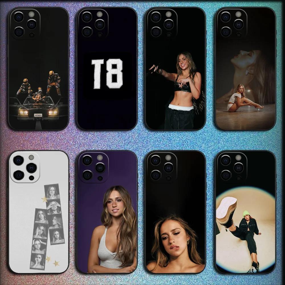 Sängerin Tate McRae Handyhülle Für iPhone 17 16 15 11 12 14 13 Pro Max Mini X XS XR 7 Plus 16E Air Stoßfeste Silikonhülle Funda