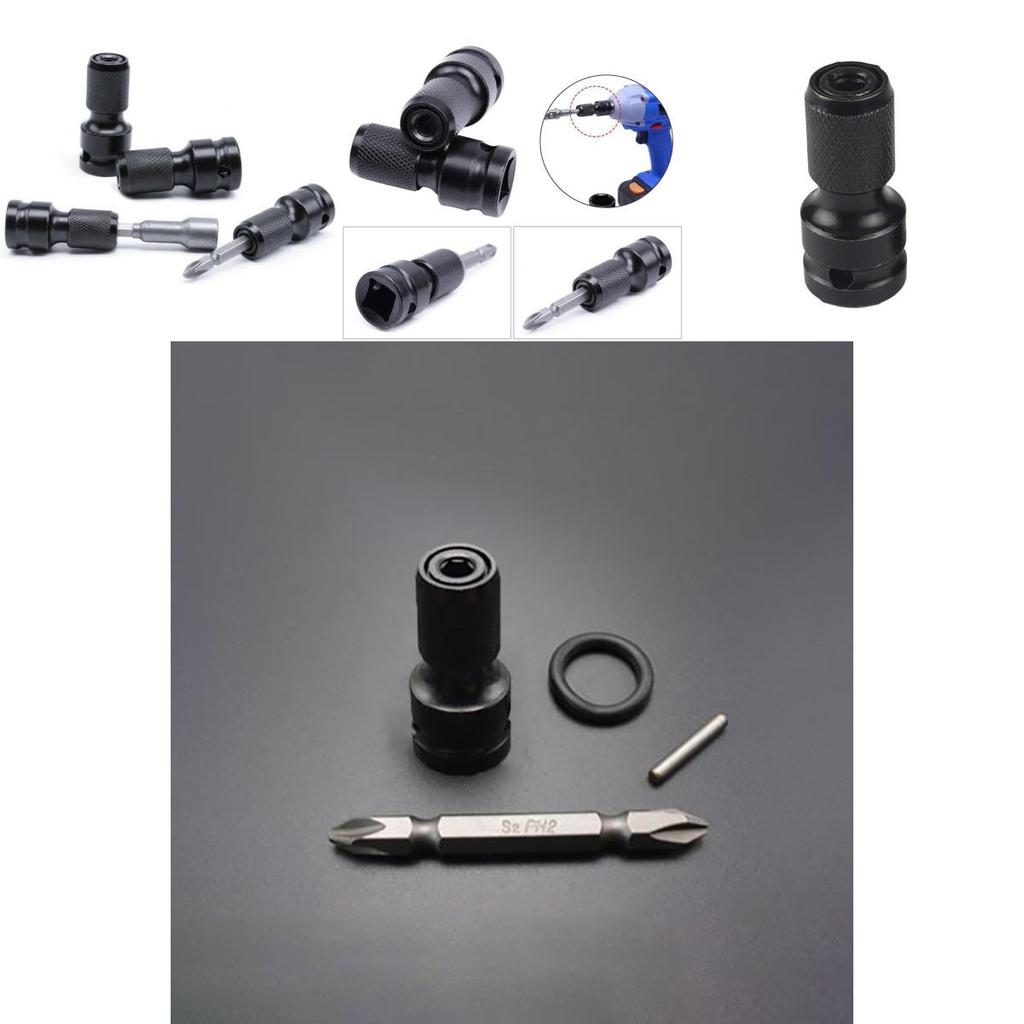 12inch Drive Square To 14 Inch Hex Shank Telescopic Socket Adapter Drill Chuck