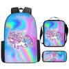 Backpack Unicorn Unicorn Animal Student School Bag, Digital Color Printing Animation Cartoon Backpack