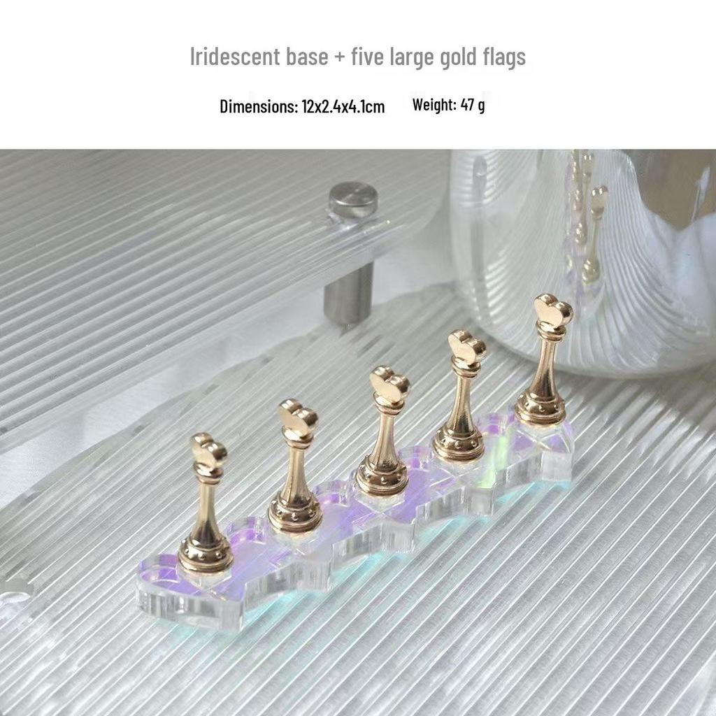 Transparent Acrylic Cat Eye Nail Art Holder – Non-Magnetic, Portable & Detachable Base