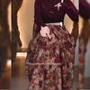 Saia Estampada Feminina de Comprimento Médio com Cintura Alta - Versátil e Estilosa Q374