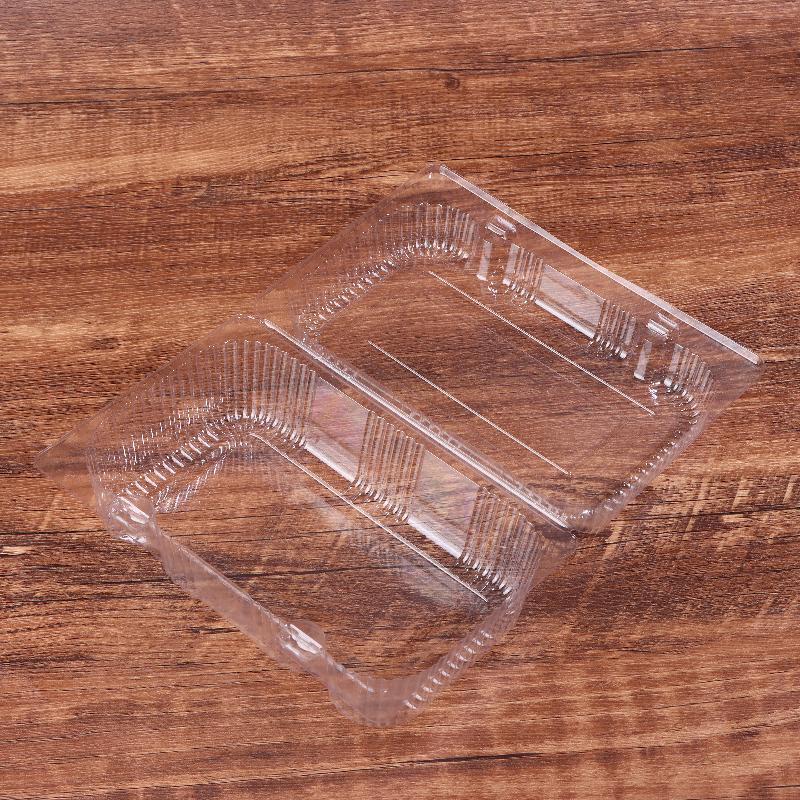 Clear Plastic Boxes With Lids 10/50pcs Disposable Bakery Containers for Fruit Salad Sushi Dessert Food Packaging