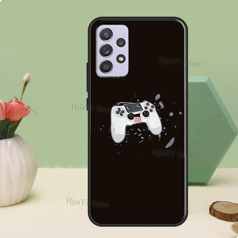 Cool Gaming Controller Case For Samsung A54 A34 A24 A14 A51 A71 A12 A22 A32 A52 A72 A73 A33 A53 A13 Back Cover