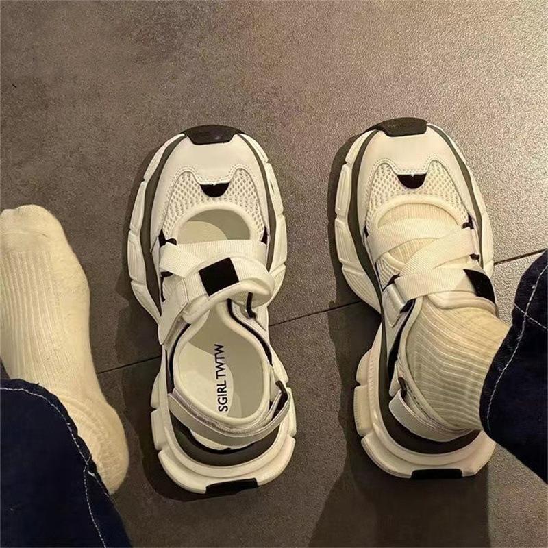 Sports Sandals Outer Wear Bag Head Shoes Summer New Breathable Mesh Lightweight Casual Dad Shoes