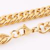 10MM Stainless Steel Cuban Link Chain Necklace Bracelet For Men Zircon Street Hip Hop Accessories Male Gold Chains