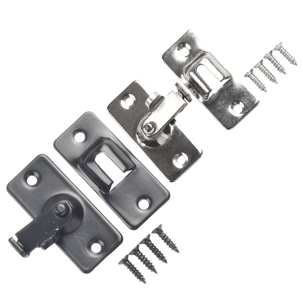 Stainless Steel 90 Degree Buckle Right Angle Hook Lock Bolts For Sliding For Wooden Doors Drawers Security Home Door Hardware