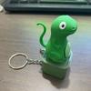 Lizard Button Keychain with Colorful Lights Rechargeable Sound Keychain for Anxiety Relief Lizard Keyboard Clicker Toy Unique Gifts for Friends