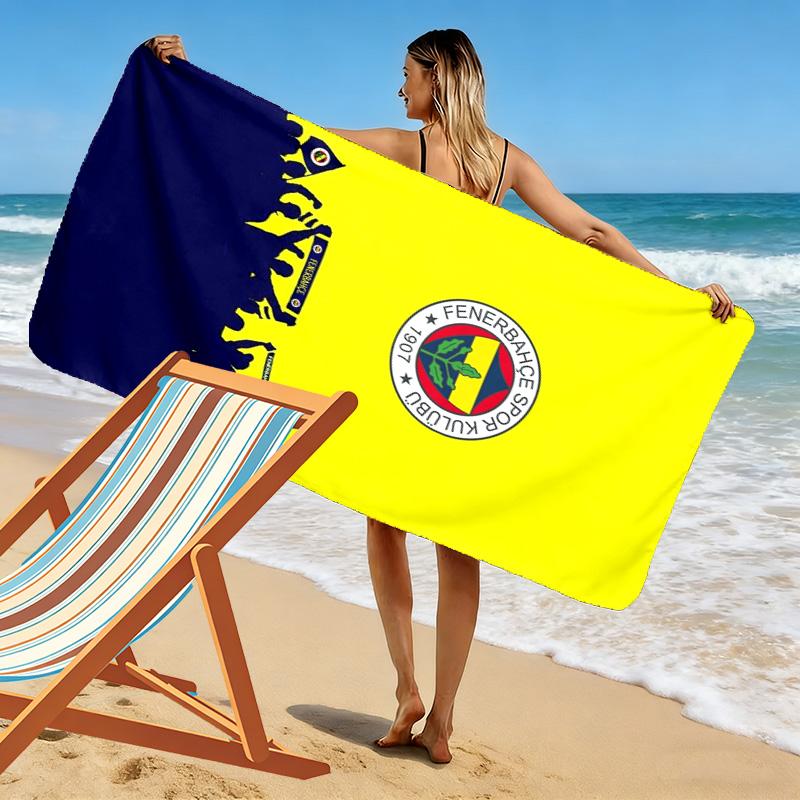 Fenerbahçe Legacy: Spirit Beach Towel Outdoor Camping Portable for Travel Absorbent Bath Towel Quick-drying Swim Towel Seaside