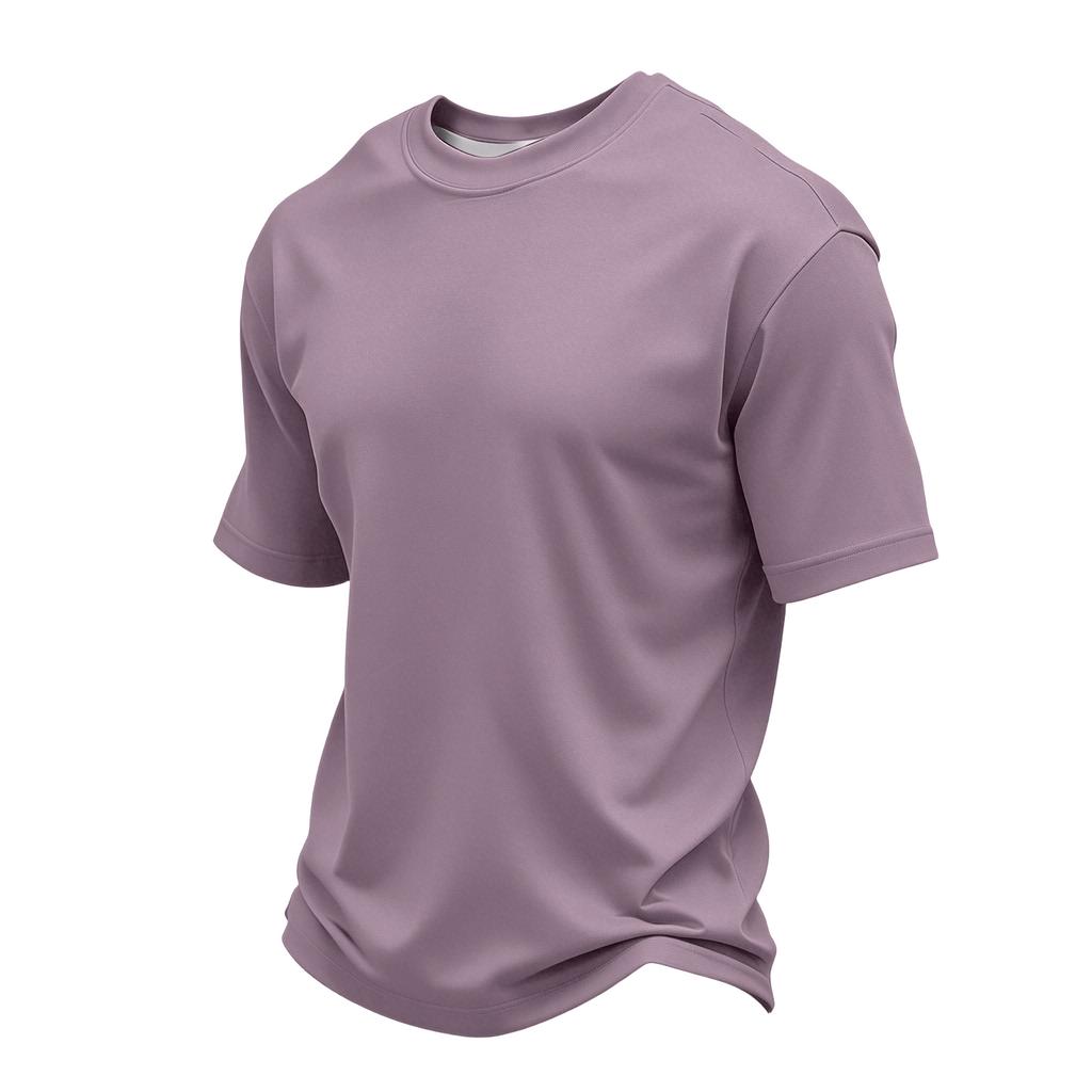 Men Crew Neck Short Sleeve T Shirt Soft Lightweight Classic Fit Basic Tee Comfortable Casual Top for Daily Wear
