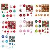 42Pieces Shatterproof Christmas Balls Ornament Bright Christmas Bauble Collections Sphere Pendant for Tree Decorating