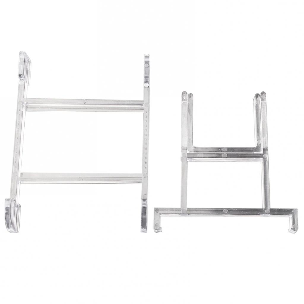 Transparent/black Display Stand Easel Bowl Plate Picture Holder For 6-10dish