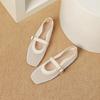 Fashion Flat Sandals Woman Mesh Women's Shoes Summer Mesh Shoes Women's Sandals Breathable Shoe 2025 New Hollow Single Shoes Women Flats