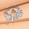 Vintage Gold Color Flower Stud Earrings for Women Fashion Geometric Petals Piercing Earring Trendy Luxury Party Jewelry